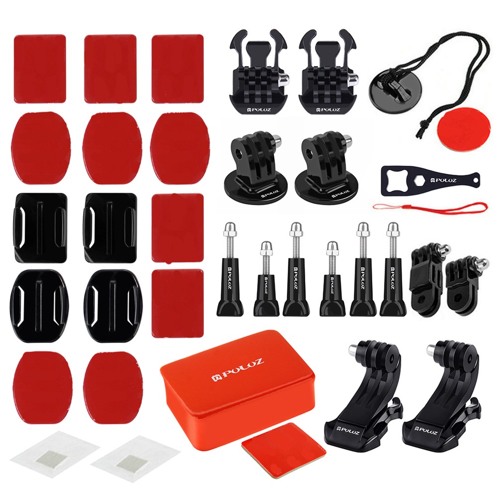 PULUZ PKT26 53 em 1 Ação Acessórios de Câmeras Combo Combo Kit + Case EVA Portável Para Gopro Hero 4/3 +/3/2/1 SJ4000/5000/6000/Xiaomi Yi-13