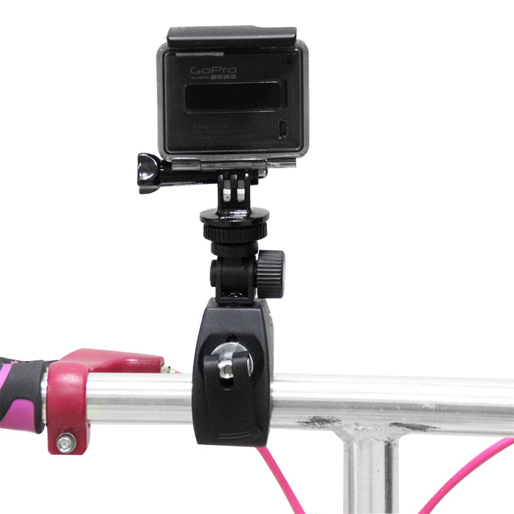 PULUZ PU177B Motorcycle Bicycle Handlebar Holder Stand for GoPro Hero 7/6/5, DJI OSMO Action Camera-5