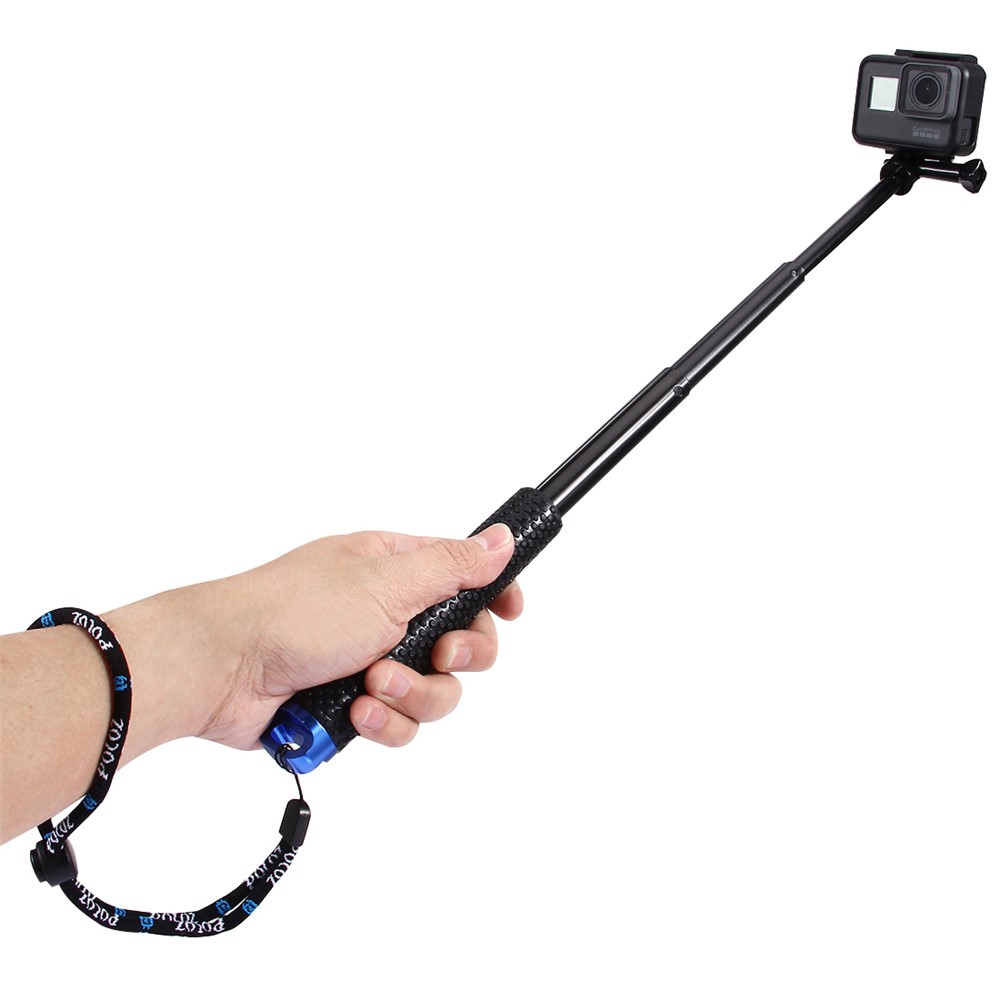 PULUZ PU150 Monopé Pólo Extensível Portátil Para Gopro Hero 7/6/5/5 Sessão / 4session / 4/3 + / 3/2/1, Câmera De Ação DJI Osmo-2