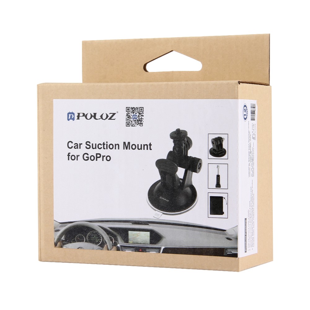 PULUZ PU51 Car Suction Cup Mount with Screw Tripod Mount Adapter Storage Bag for GoPro Hero 7/6/5, DJI OSMO Action Camera-7