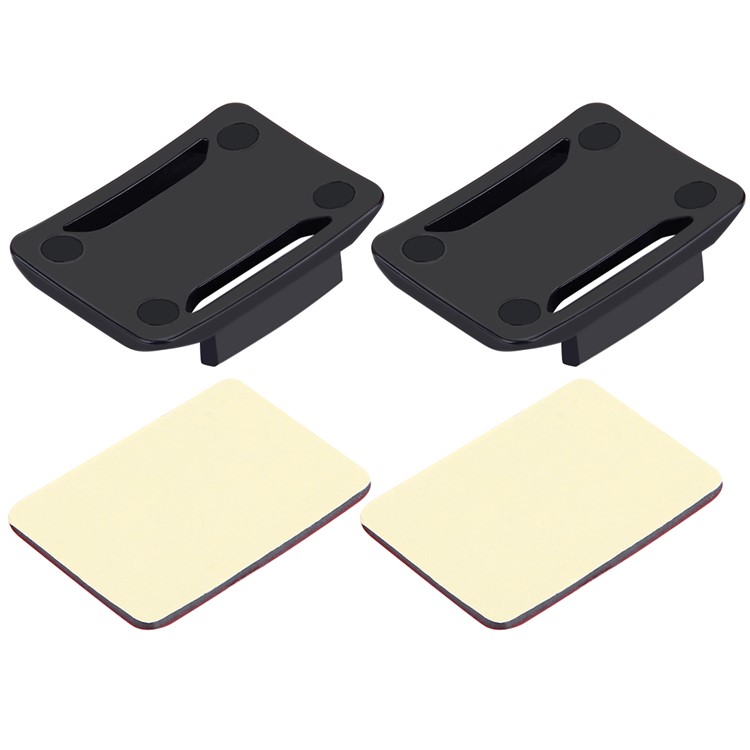 PULUZ 2PCS Curved Surface Mounts + 2PCS Adhesive Mount Stickers for GoPro Hero 6 / 5 / 5 Session / 4 Session-1