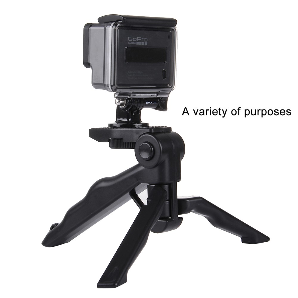 PULUZ PU191 Grip Folding Tripod Mount with Adapter & Screws for GoPro HERO6 /5 /4 /3+ /3 /2 /1, SJ4000, Digital Cameras-7