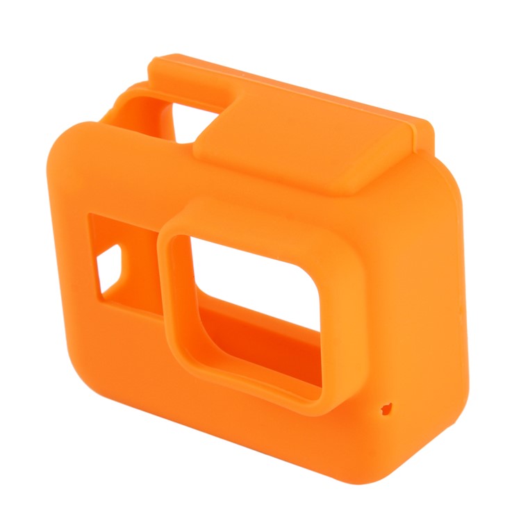 PULUZ PU190 Silicone Case and Lens Cover for GoPro Hero 5 with Frame - Orange-2