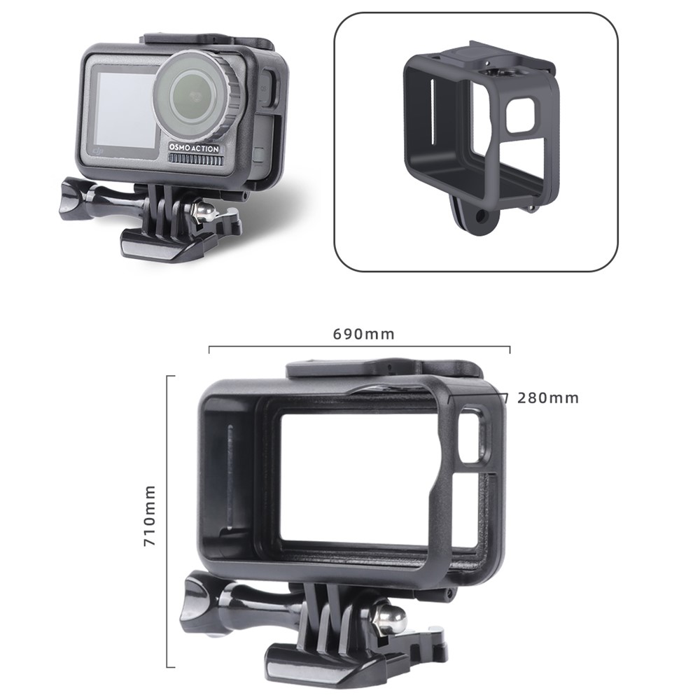 Anti-fall PC Protective Frame Cage Camera Shell Guard for DJI Osmo Action Camera-9