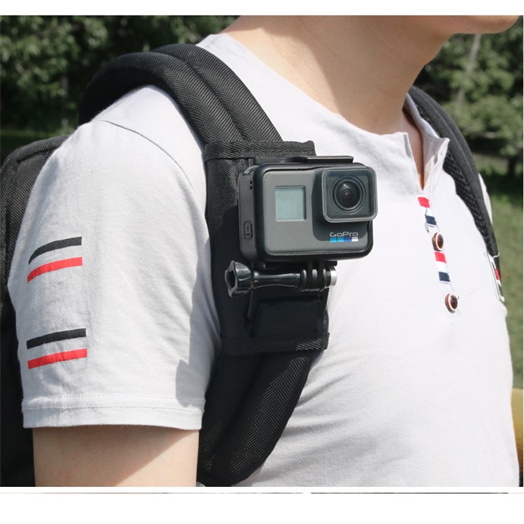 360 Degree Rotation Quick Release Backpack Belt Clip for Gopro Hero 7/6/5/4/3+/Xiaoyi Action Camera-12