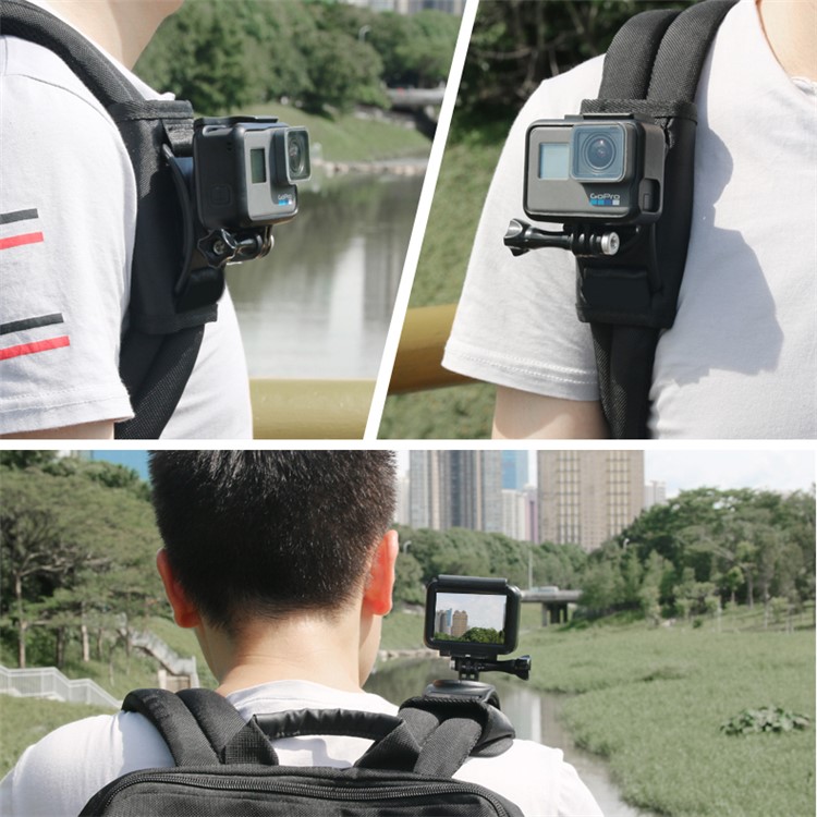 360 Degree Rotation Quick Release Backpack Belt Clip for Gopro Hero 7/6/5/4/3+/Xiaoyi Action Camera-13