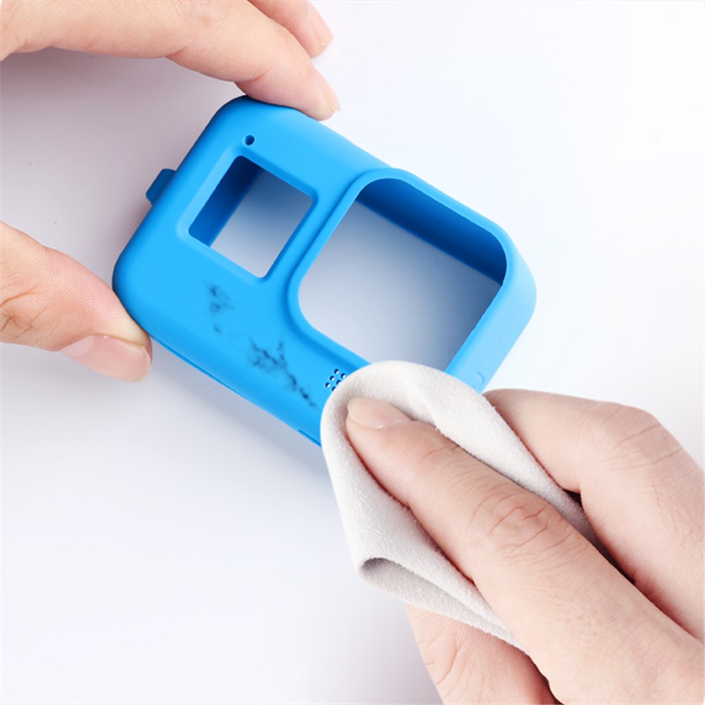 Caso De La Protección De Silicona Suave Para GoPro Héroe 8 - Azul-7