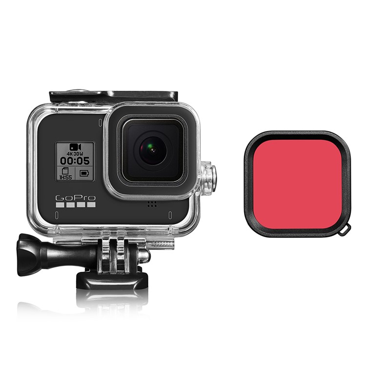 Wasserdichtes Gehäuse Fall + Tauchlinsenfilter Für Gopro Held 8-1