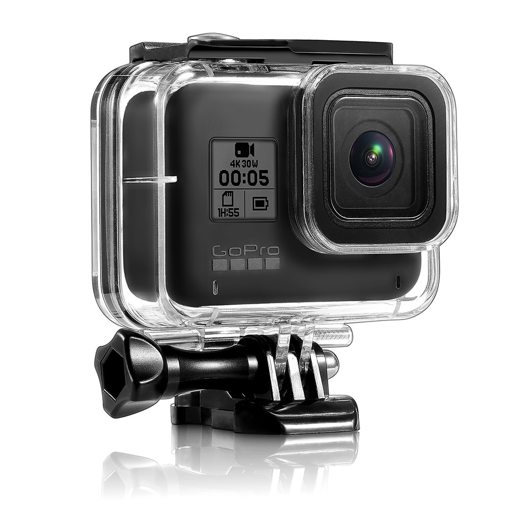 Pour Le Boîtier Gopro 8 Étanche + Filtre Rose Violet Rouge