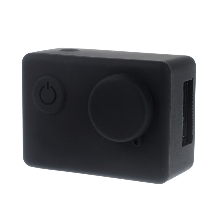 Capa de proteção de silicone para gel de banho SJCAM SJ4000 / Câmera Sport SJ5000 com tampa da lente - negro-3