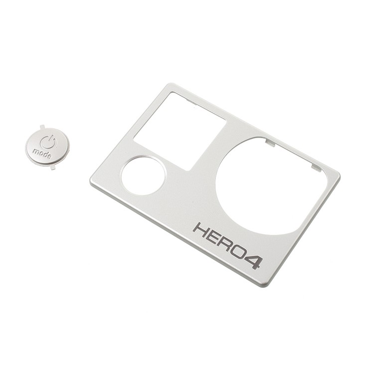 OEM Front Faceplate Cover for GoPro Hero4 Black and Silver Edition + Power/Mode Button Cover-1