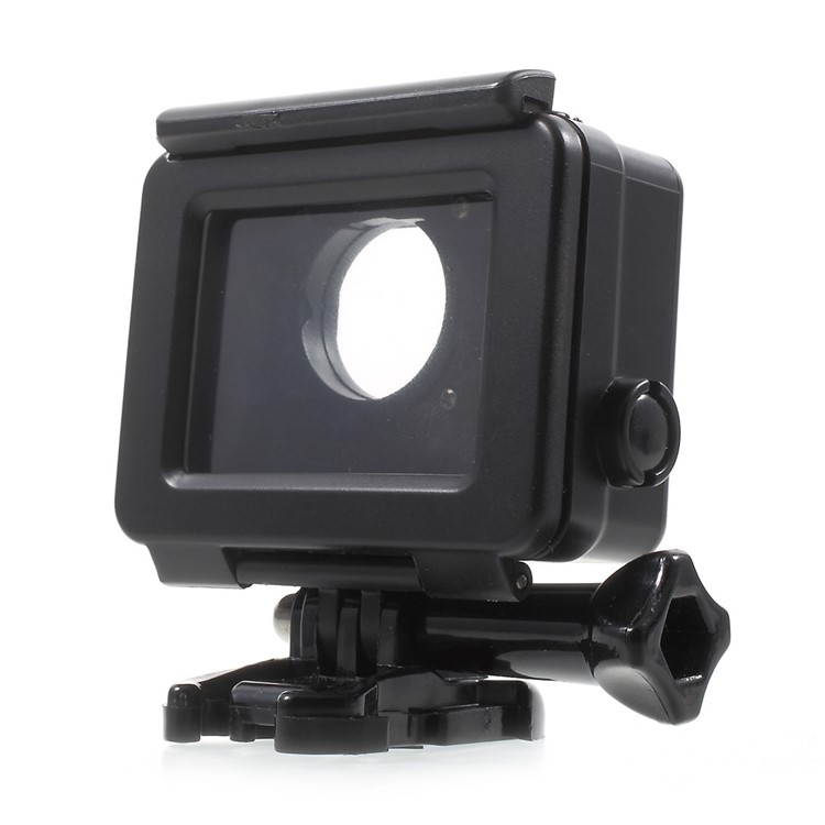 Touchable Screen Waterproof Housing Case for GoPro Hero4 Silver Edition - Black-3
