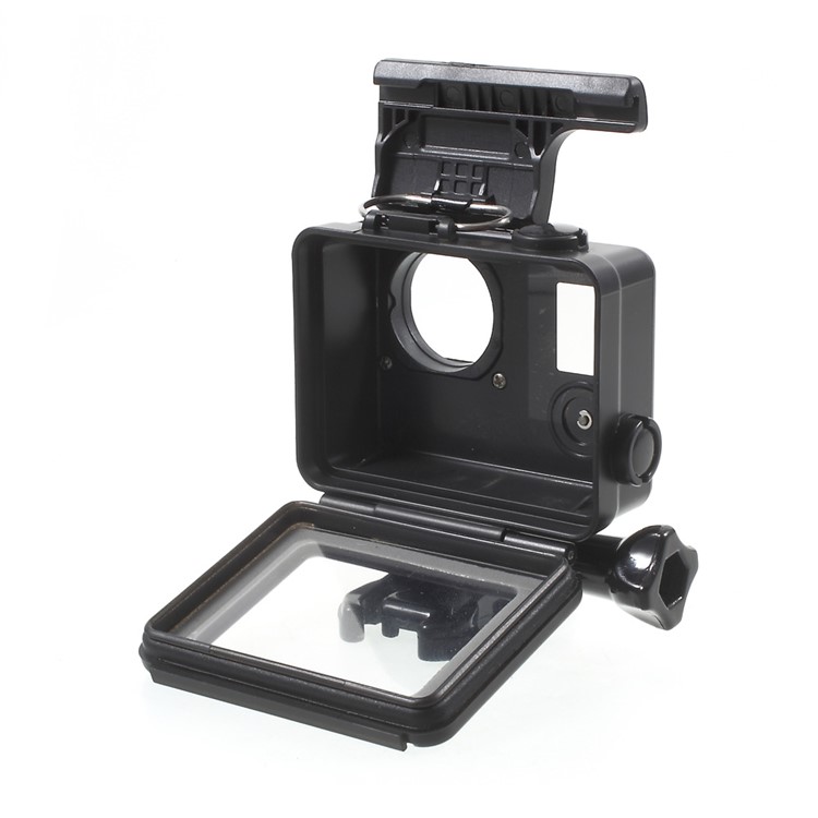 Touchable Screen Waterproof Housing Case for GoPro Hero4 Silver Edition - Black-4