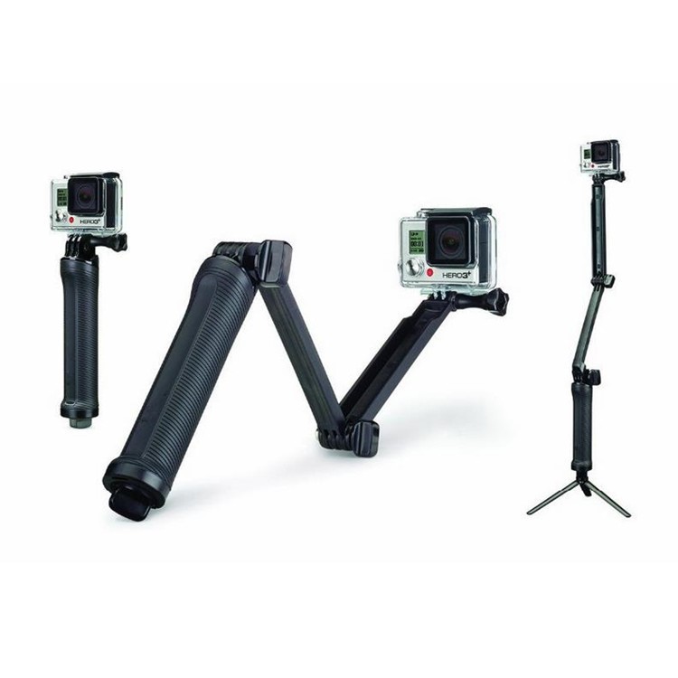 Multi-function 3-way Adjustable Monopod Tripod Stand Mount for GoPro Hero5/4/3+/Xiaoyi 4K-1