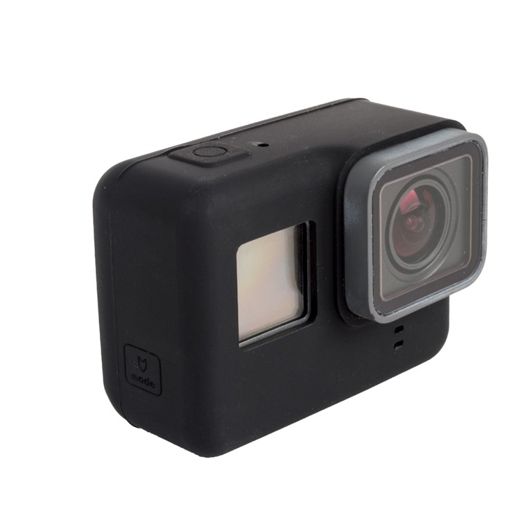 Silicone Housing Case Protector for GoPro Hero 5 Black Action Camera - Black-1