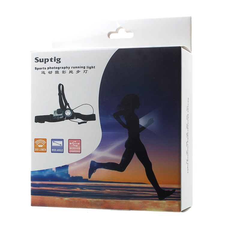 SUPTIG AT646 Sports Photography Running Light LED Warning Light Chest Belt for Action Camera-8