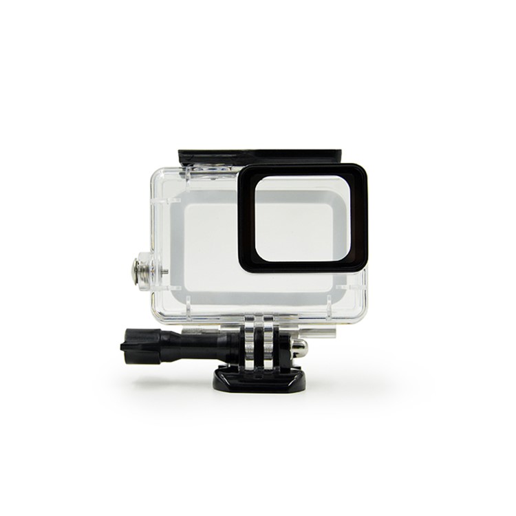 For GoPro Hero 5 Waterproof Housing + Red Filter Lens + Camera Lens Cover + Tempered Glass Screen Film-9