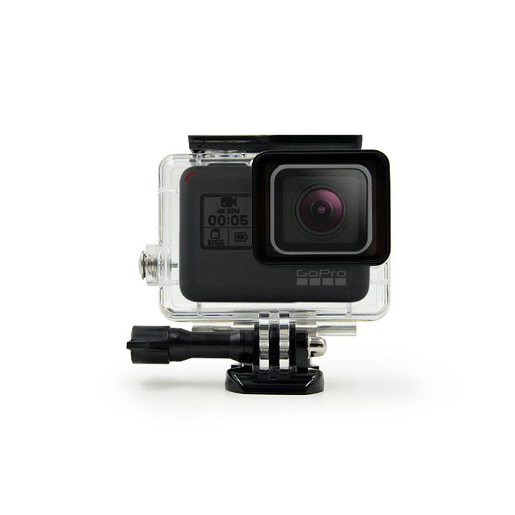 Caso de habitação impermeável + lente filtro vermelho para GoPro Hero 5-2