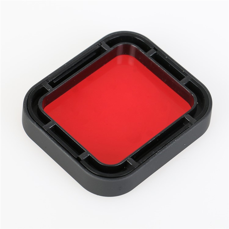 Caso de habitação impermeável + lente filtro vermelho para GoPro Hero 5-4