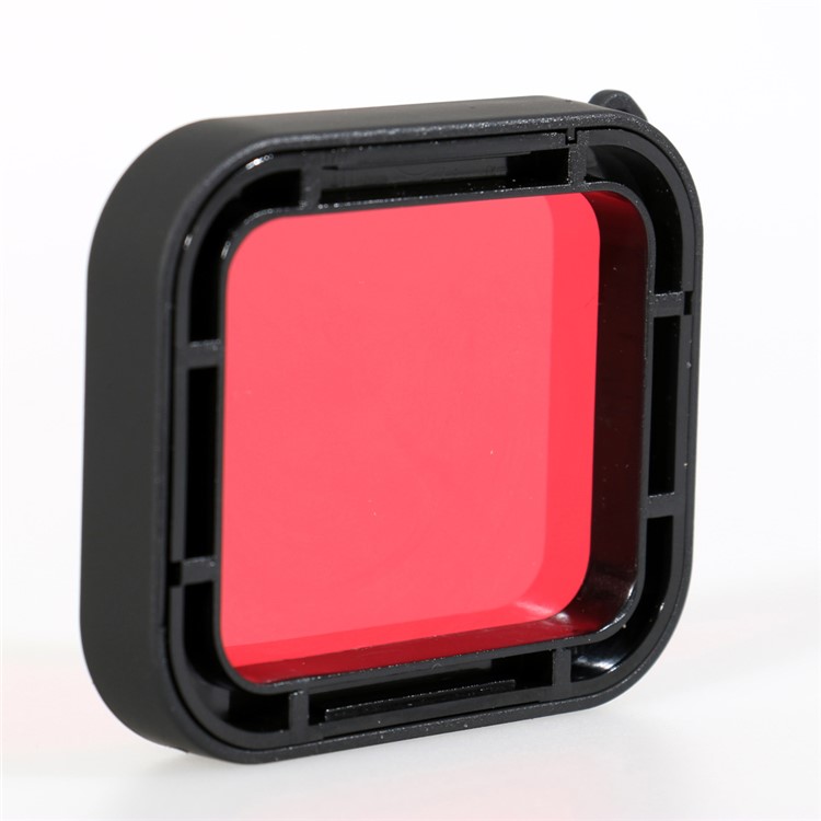 Caso de habitação impermeável + lente filtro vermelho para GoPro Hero 5-5
