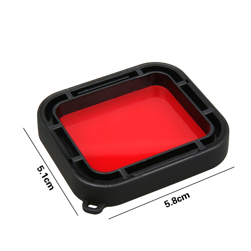 LINGLE AT651 58mm Lente Filtro Vermelho para GoPro Hero 5 Preto Habitação Impermeável-7