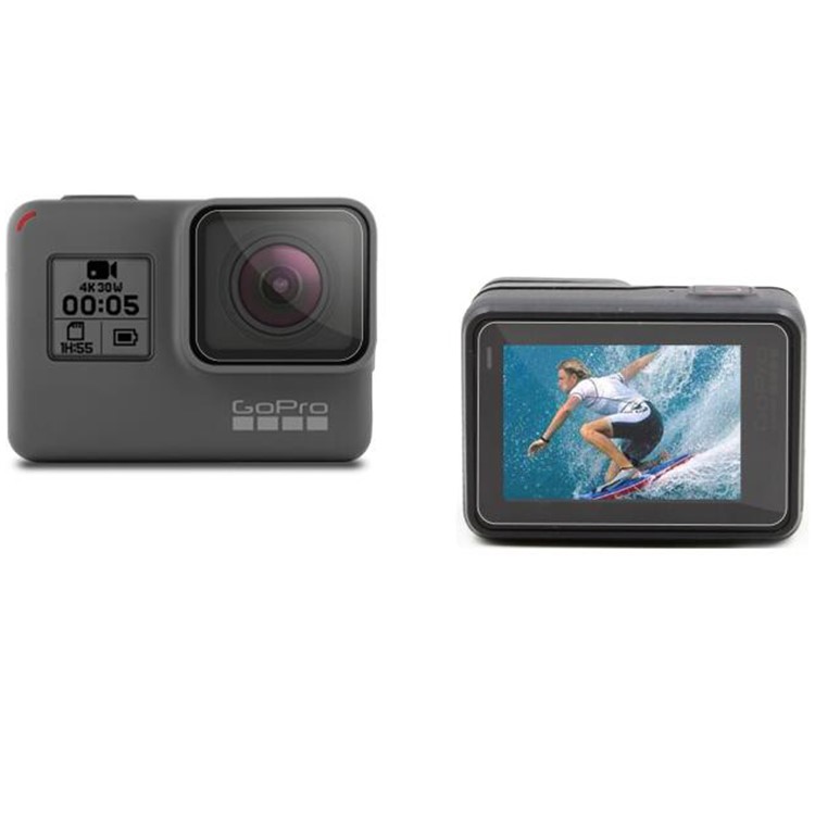 LINGLE Tempered Glass Screen Protector for GoPro Hero 5 Black (Camera Screen and Lens + Waterproof Housing Lens)-7