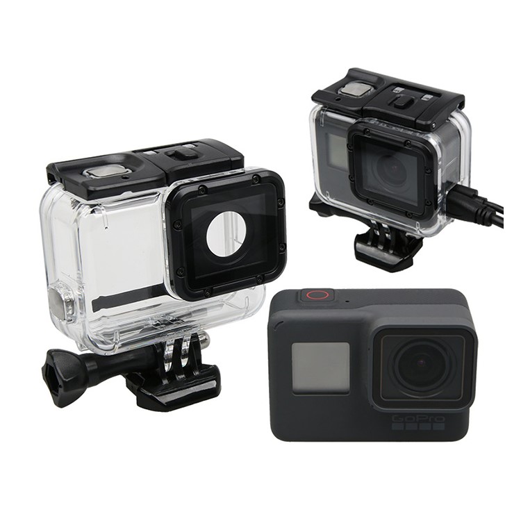 Cable-through Side Opening Protective Housing Case for GoPro Hero 5 Black Action Camera-2