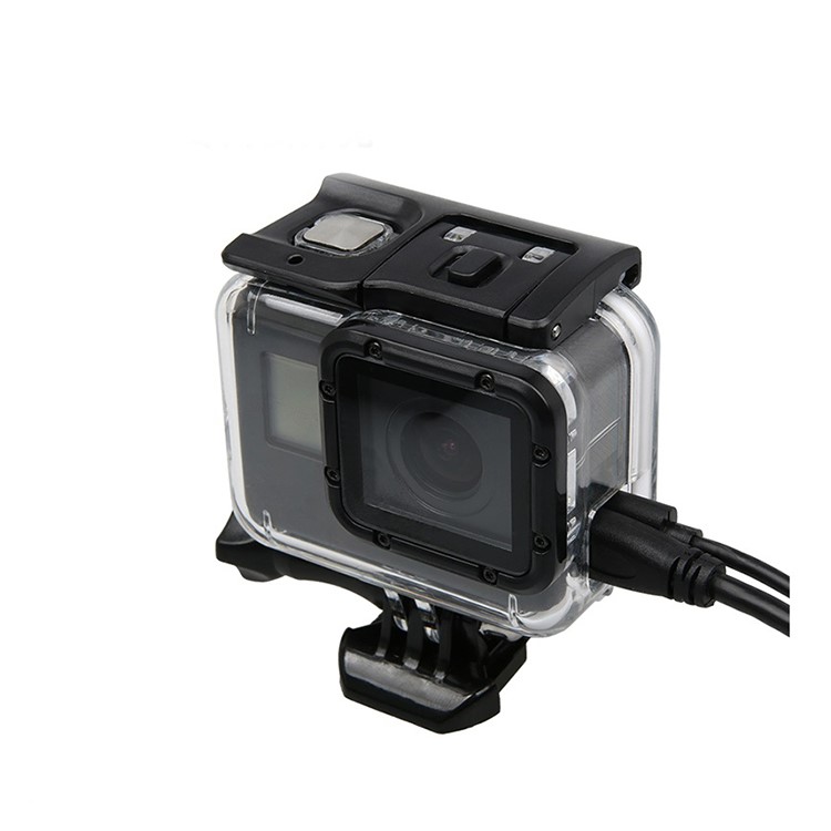 Cable-through Side Opening Protective Housing Case for GoPro Hero 5 Black Action Camera-6