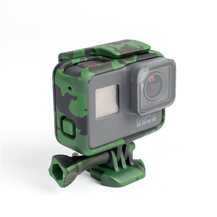 Housing Frame Cover with Thumb Screw for GoPro Hero 5 Black Action Camera - Green Camouflage-2