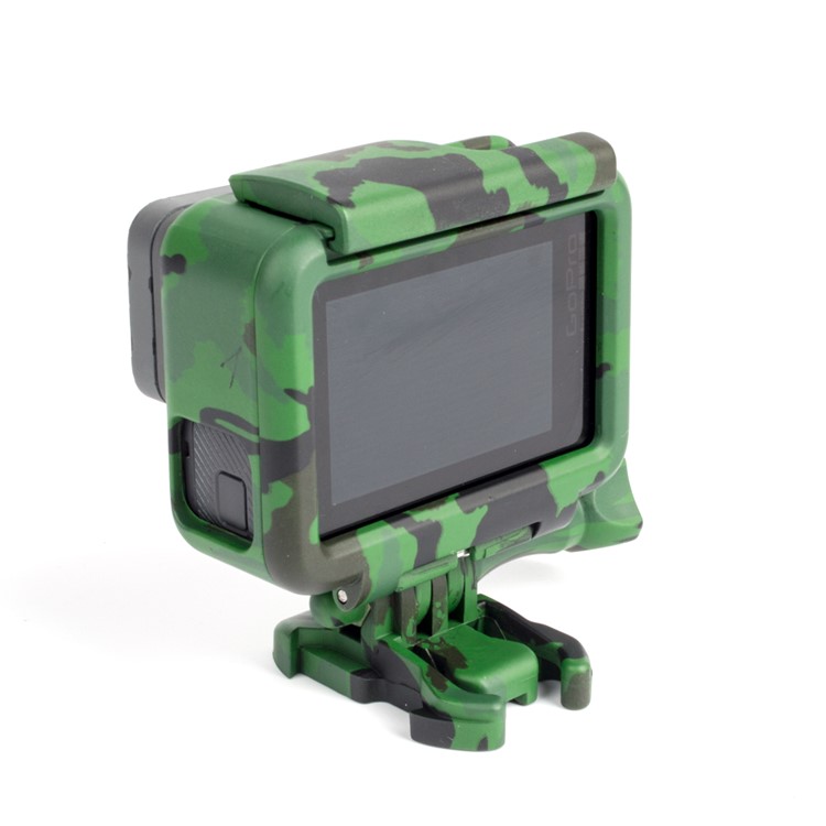Housing Frame Cover with Thumb Screw for GoPro Hero 5 Black Action Camera - Green Camouflage-3
