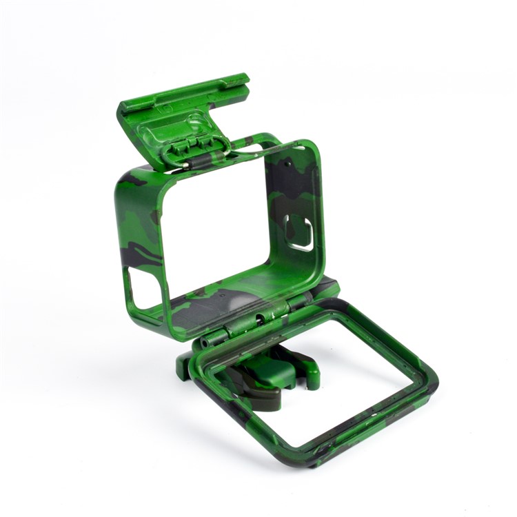 Housing Frame Cover with Thumb Screw for GoPro Hero 5 Black Action Camera - Green Camouflage-6
