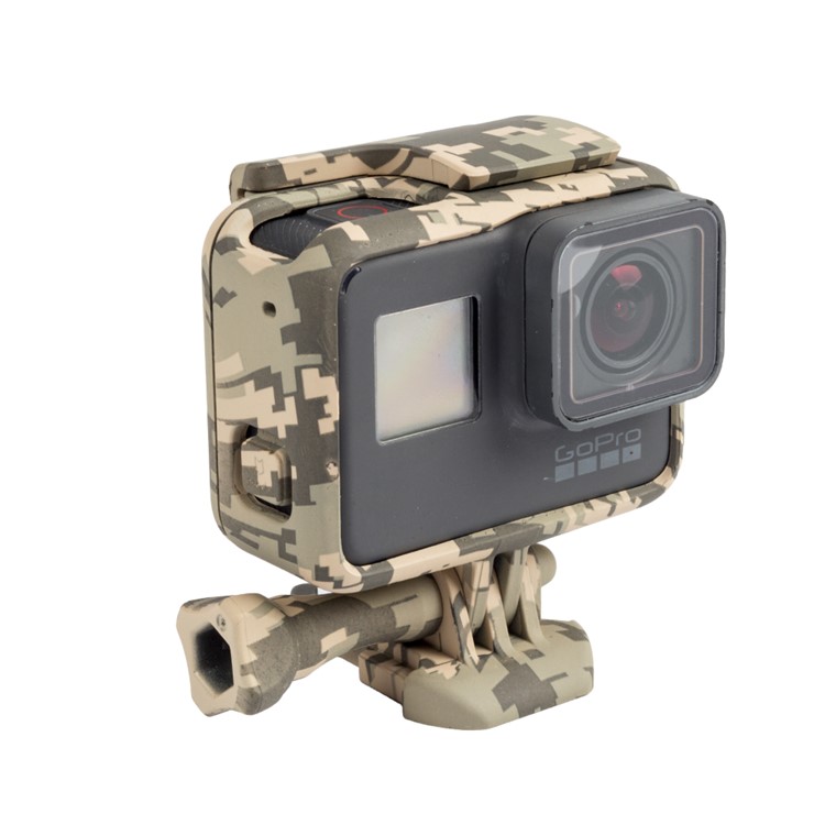 Protective Housing Frame with Thumb Screw for GoPro Hero 5 Black Action Camera - Desert Camouflage-1