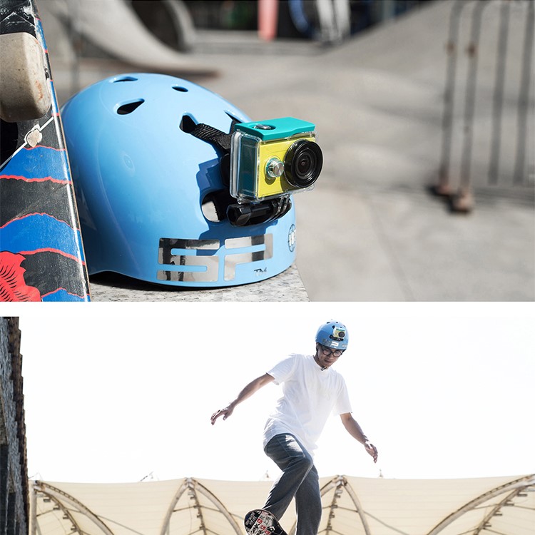 XIAOYI YI Cycling Adjustable Helmet Strap Belt Mount Adapter for GoPro Camera Xiaomi Yi/Xiaoyi 4K-7