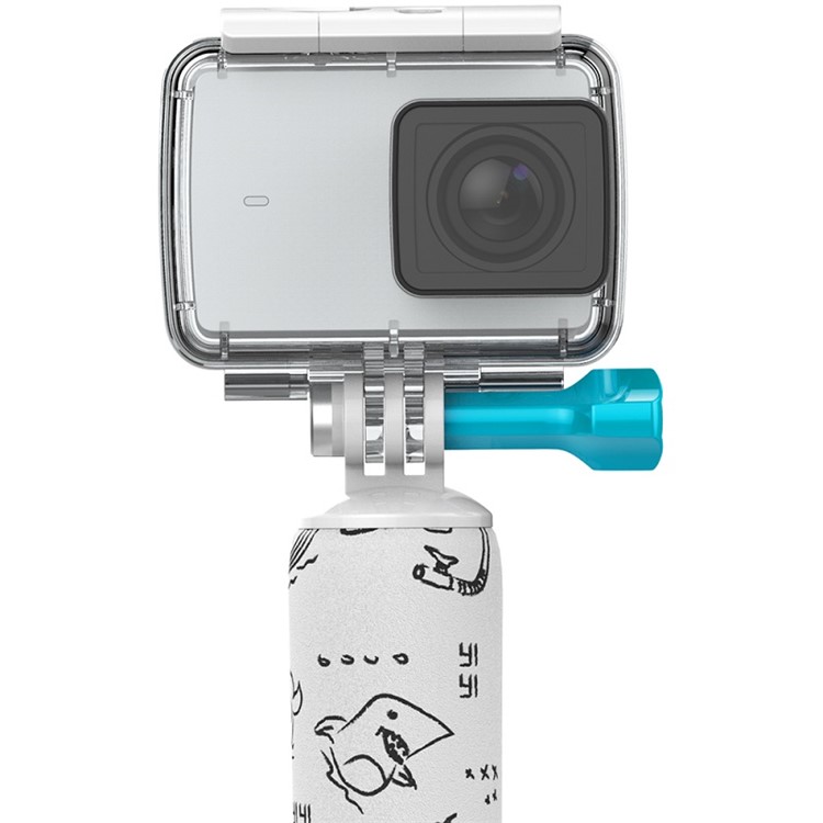 XIAOYI YI Non-slip Cartoon Pattern Floating Handle Bobber Grip for Xiaoyi 4K Action Camera - White-4