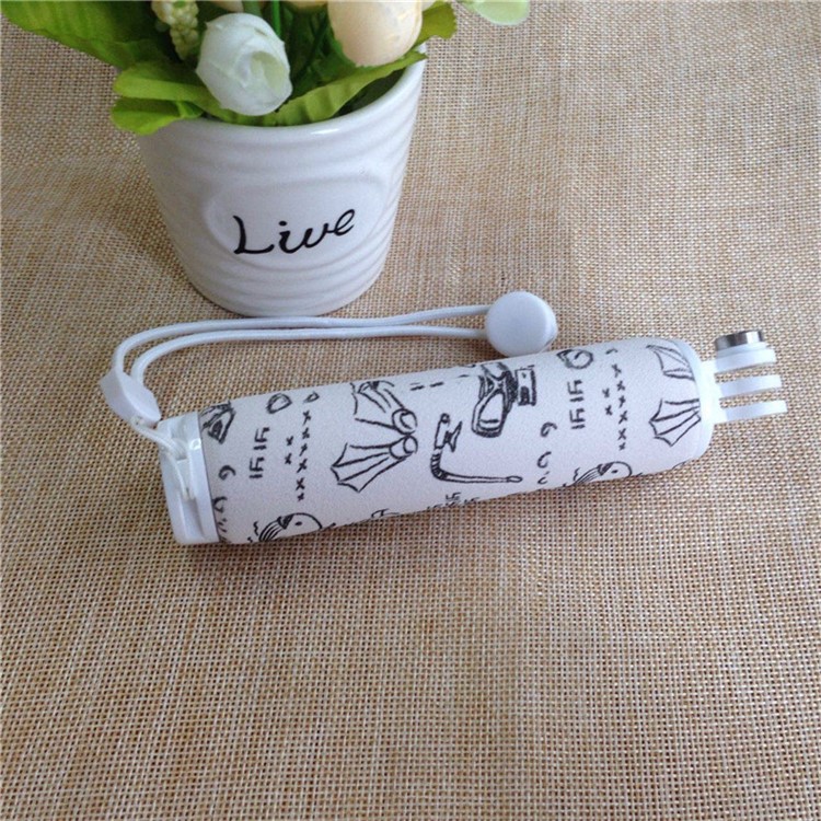 XIAOYI YI Non-slip Cartoon Pattern Floating Handle Bobber Grip for Xiaoyi 4K Action Camera - White-9
