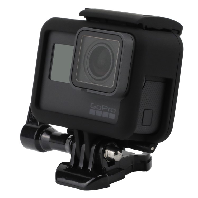 Cobertura Da Estrutura Da Carcaça Com Base Parafuso De Polegar Para Gopro Hero6 Black / Hero5 Black - Preto-1