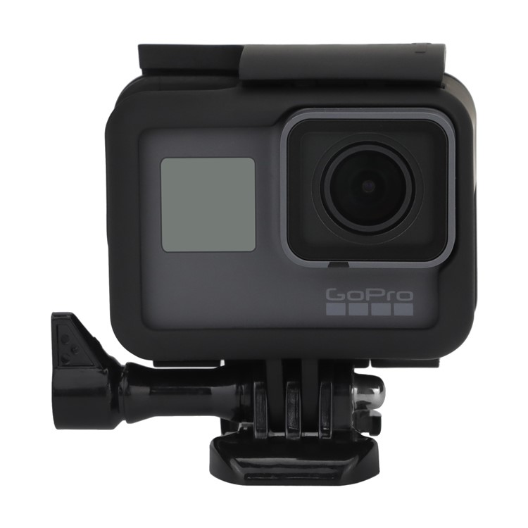 Cobertura Da Estrutura Da Carcaça Com Base Parafuso De Polegar Para Gopro Hero6 Black / Hero5 Black - Preto-2