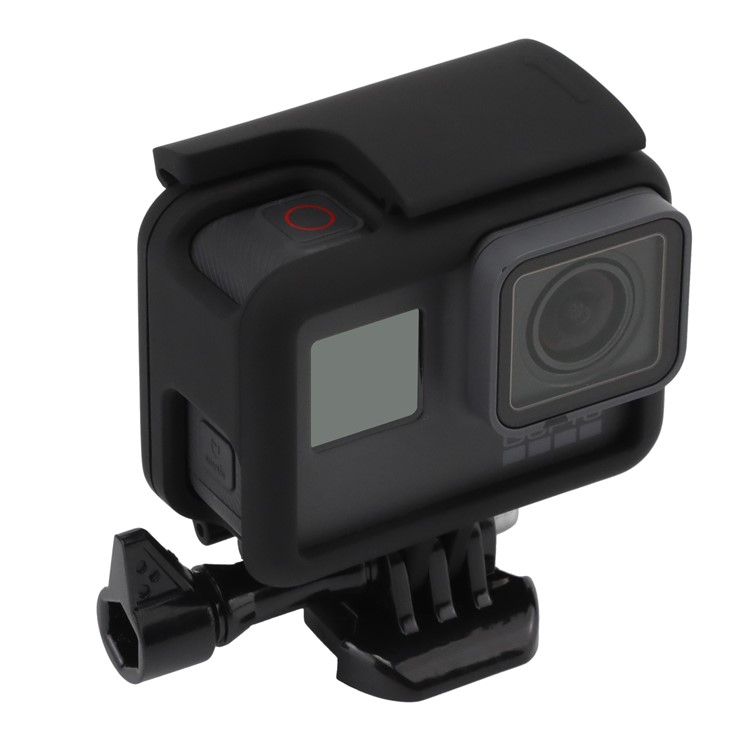 Cobertura Da Estrutura Da Carcaça Com Base Parafuso De Polegar Para Gopro Hero6 Black / Hero5 Black - Preto-4