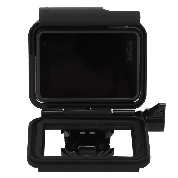 Cobertura Da Estrutura Da Carcaça Com Base Parafuso De Polegar Para Gopro Hero6 Black / Hero5 Black - Preto-5