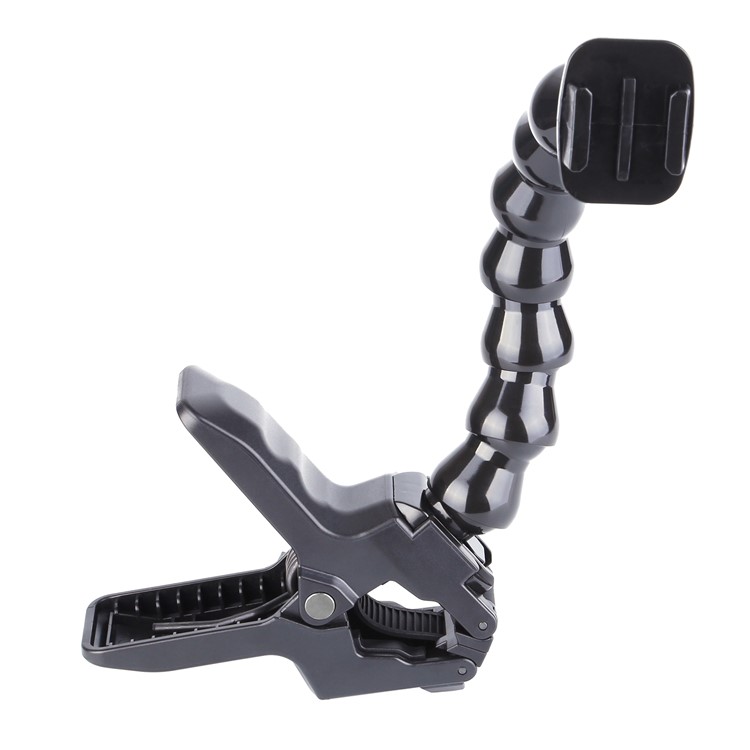 Jaws Clamp Mount with Adjustable Gooseneck Arm for GoPro / SJCAM / Xiaoyi etc-1