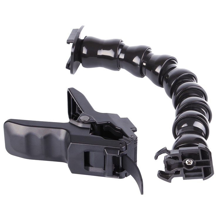 Jaws Clamp Mount with Adjustable Gooseneck Arm for GoPro / SJCAM / Xiaoyi etc-2