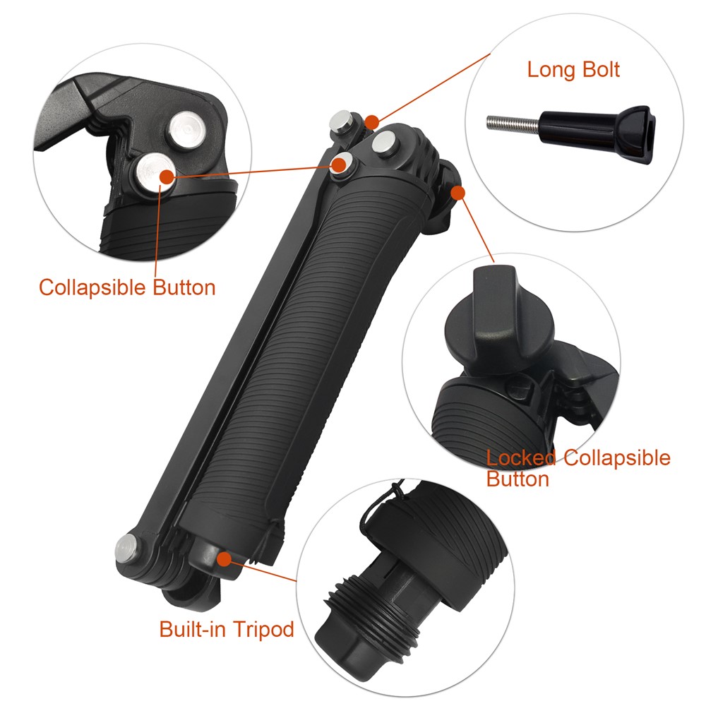 3-Wege Wasserdichte Selfie Monopod Grip Stativhalterung für GoPro / SJCAM / Xiaoyi etc-2