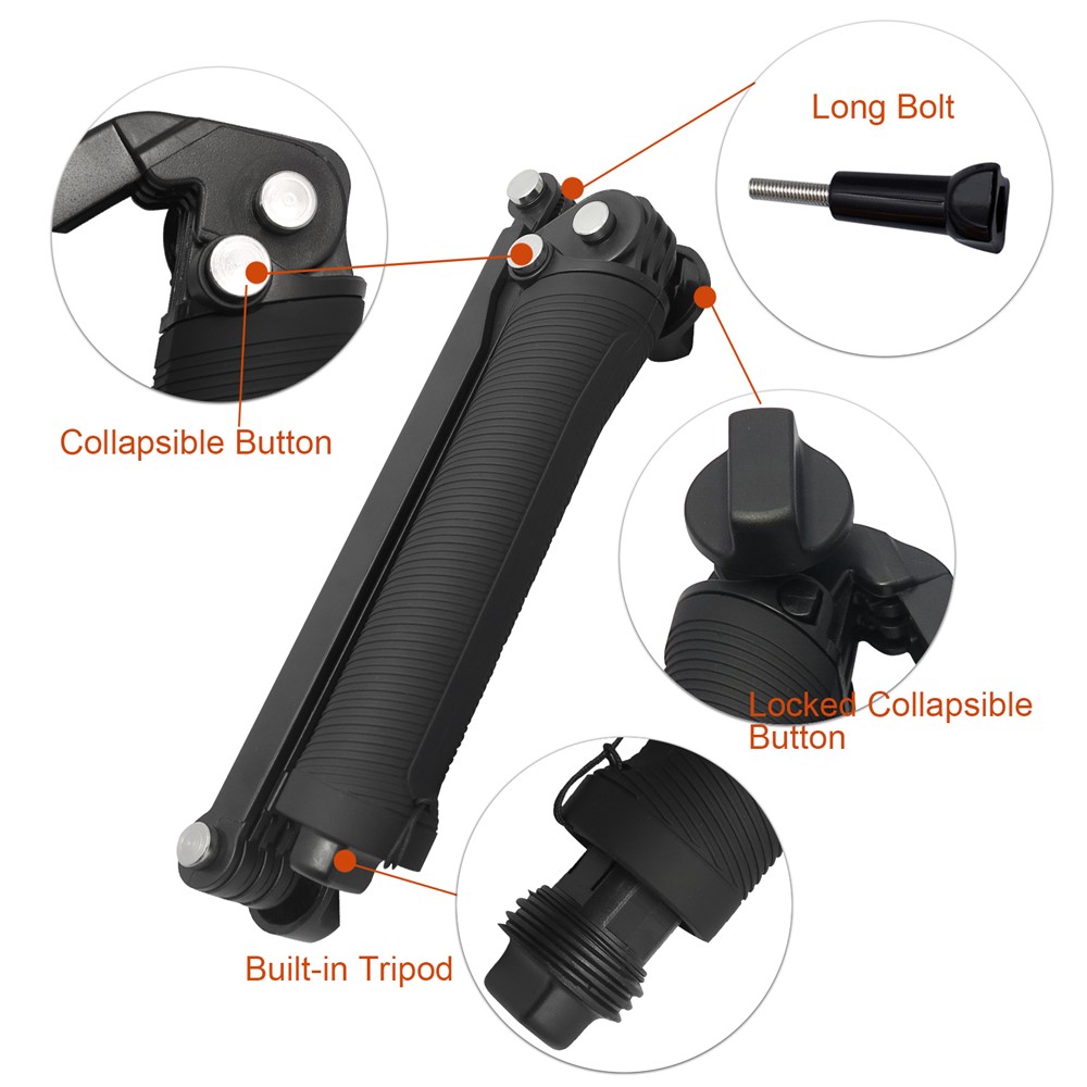 Support de Trépied Gopod Selfie Grip à 3 Voies Pour GoPro / Sjcam / Xiaoyi etc-2