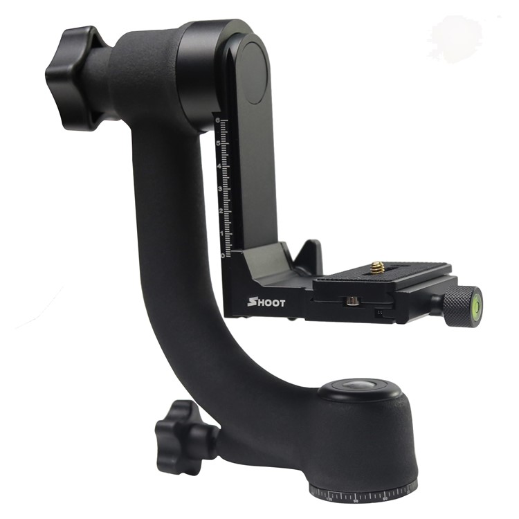 SHOOT 360-degree Panoramic Gimbal Tripod Head for GoPro/SJCAM/Digital SLR Cameras etc-5