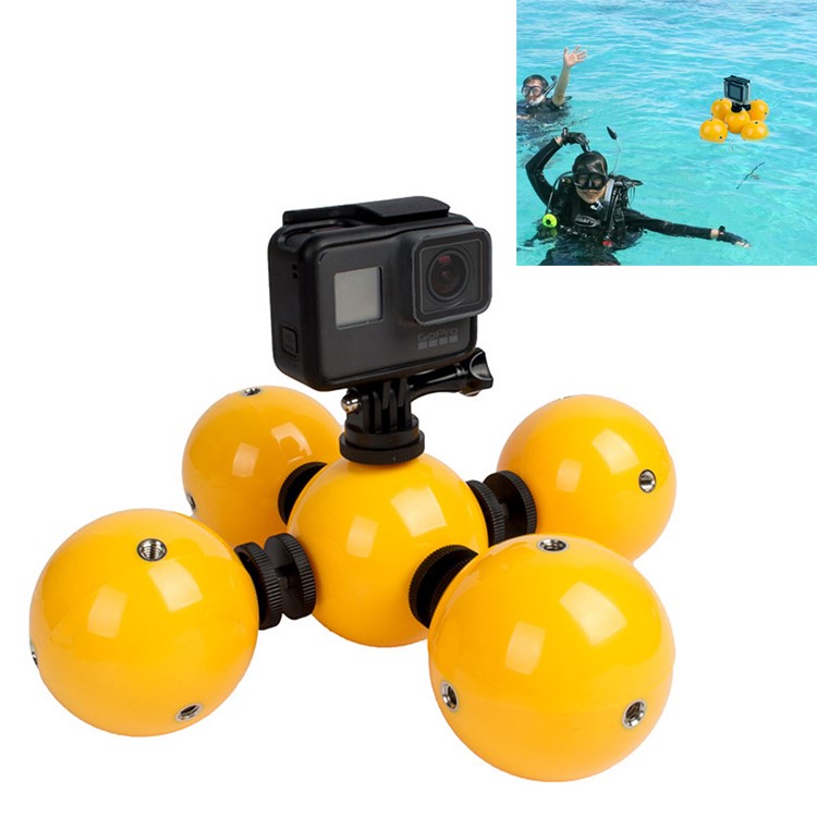AT675 5Pcs Floating Buoyancy Ball Bobber Float for GoPro Hero5 Hero4 3 3+/ SJCAM SJ7000 SJ5000/ Xiaomi Yi Action-1