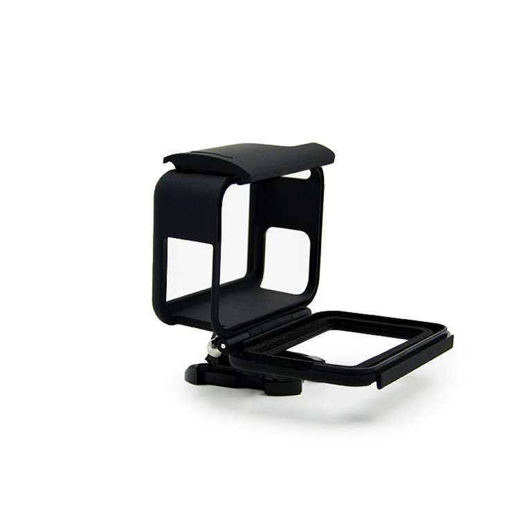 Housing Frame + Tempered-Glass Screen Protector + Lens Cap Cover Set for GoPro Hero 5 Action Camera-2