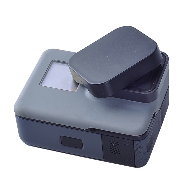 Housing Frame + Tempered-Glass Screen Protector + Lens Cap Cover Set for GoPro Hero 5 Action Camera-4