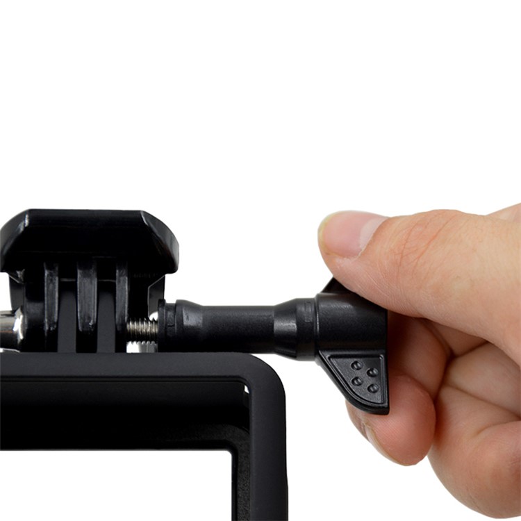 Housing Frame + Tempered-Glass Screen Protector + Lens Cap Cover Set for GoPro Hero 5 Action Camera-8