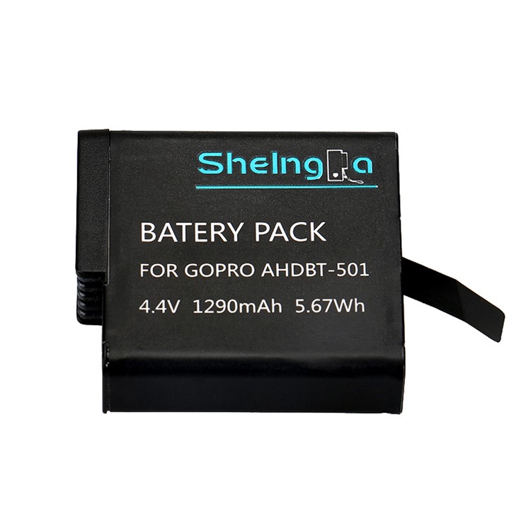 AHDBT-501 4.4V 1290mAh 5.67Wh Battery Pack Replacement for GoPro Hero5-1