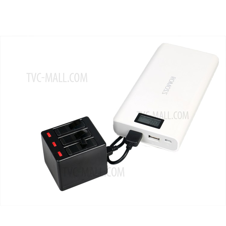 Triple Battery Charger with LED Indicators for GoPro Hero5 - Black-21
